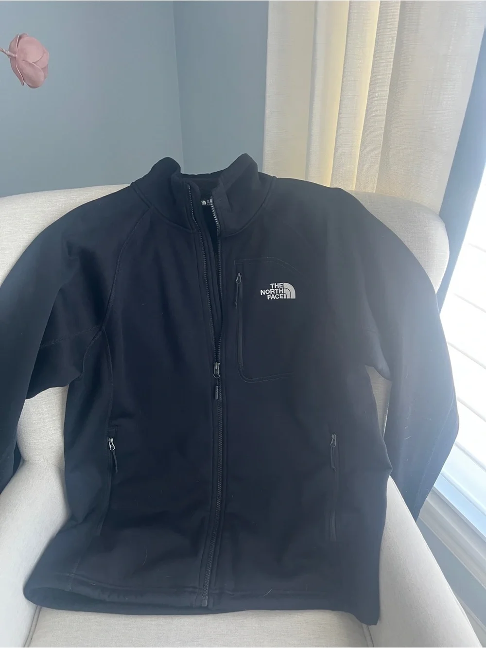 North Face Mens Zip Up Jacket Size Large